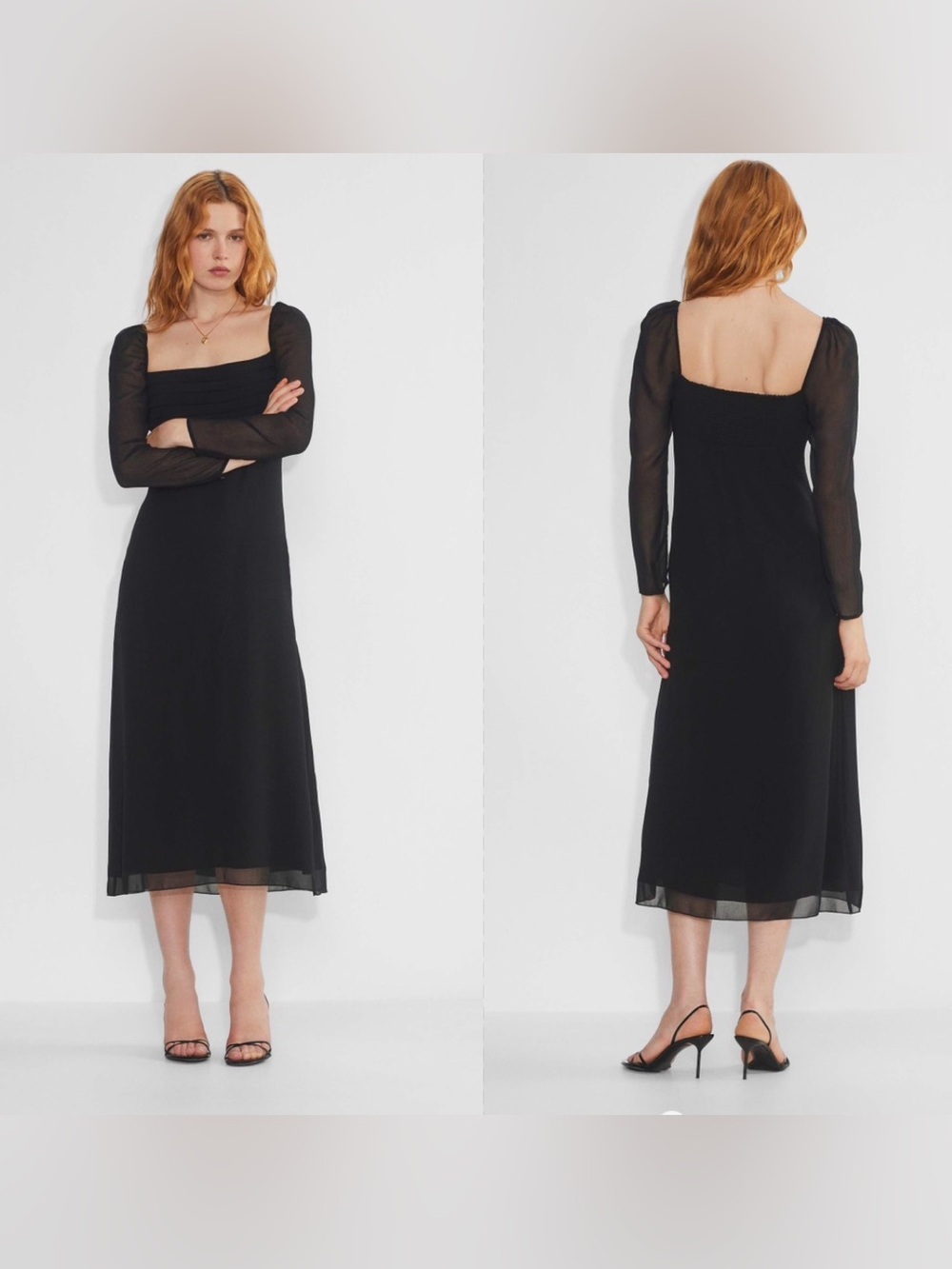 NWOTS Wilfred Amuse Longsleeve Midi Dress Sz 8